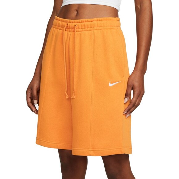 Nike Pants - Nike Women Sportswear Essential Fleece High-Rise Short DM6123-738 Orange S Small